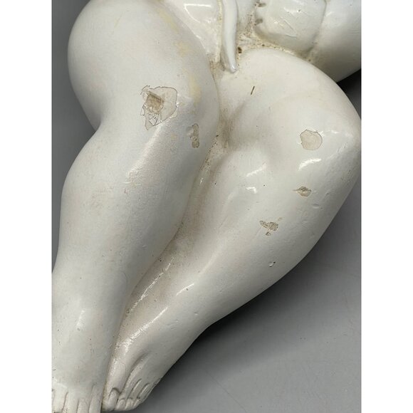 vintage set of 2 Alexander Backer Company figurines Chalkware Cherubs 13" READ - Picture 5 of 11